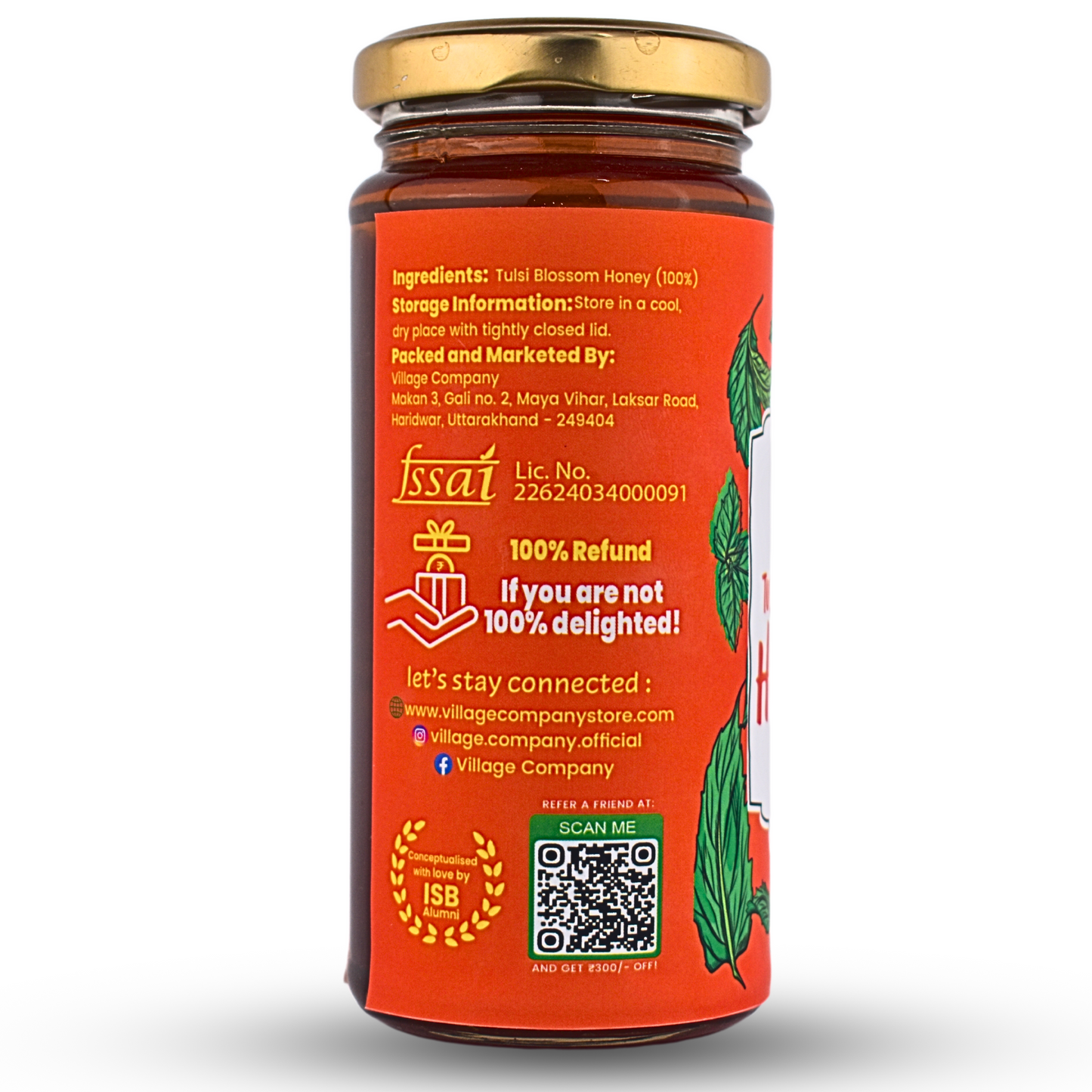 Tulsi Blossom Raw Organic Honey
