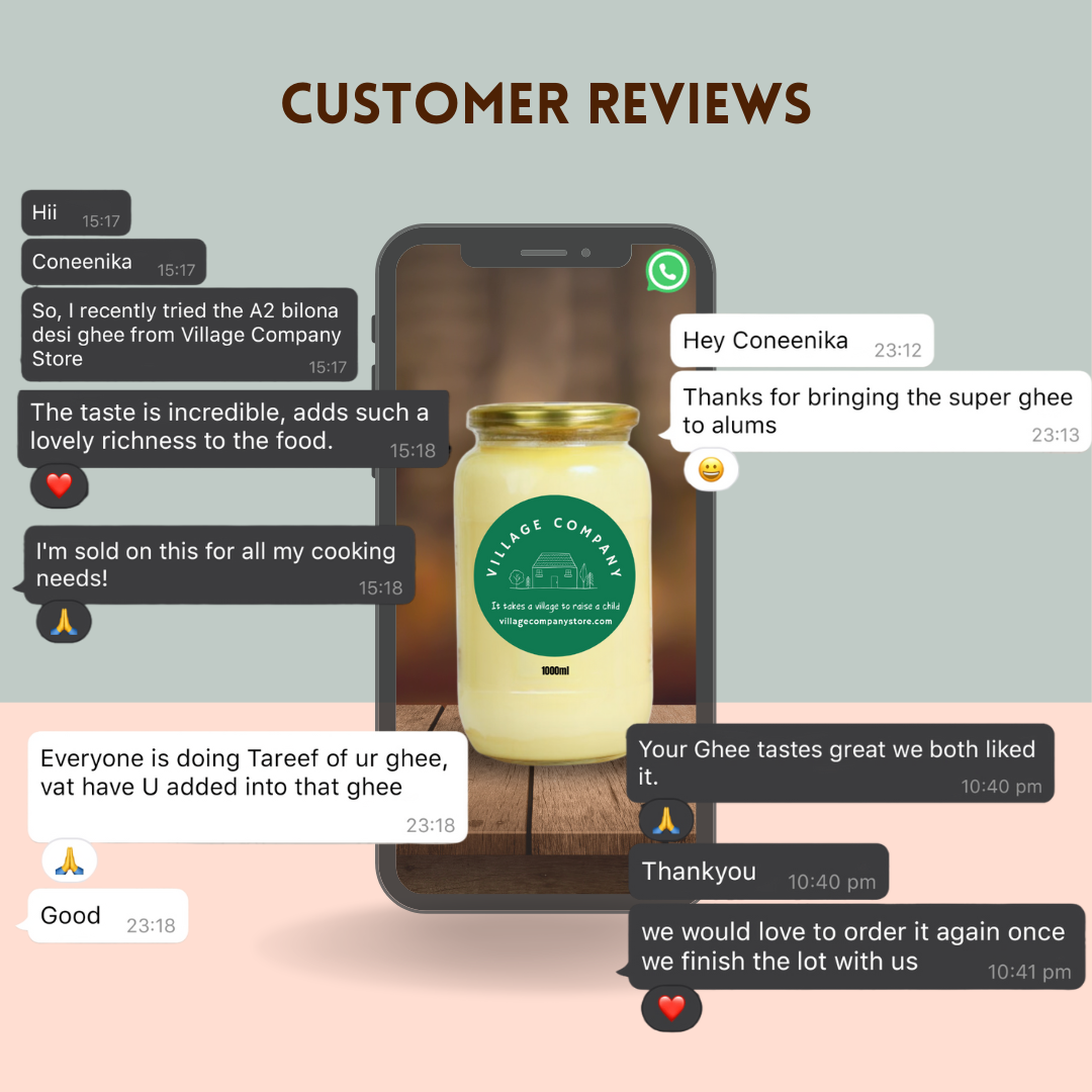 Customer Reviews Bilona A2 Indian Desi Buffalo Ghee from Southern Uttar Pradesh