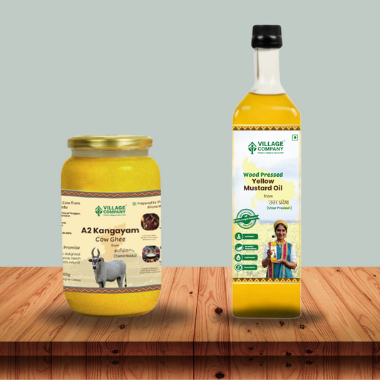 A2 Kangayam Cow Ghee and Yellow Mustard Oil