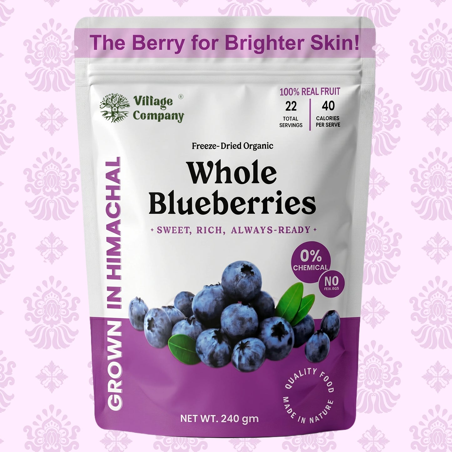 Village Company Premium Whole Blueberries