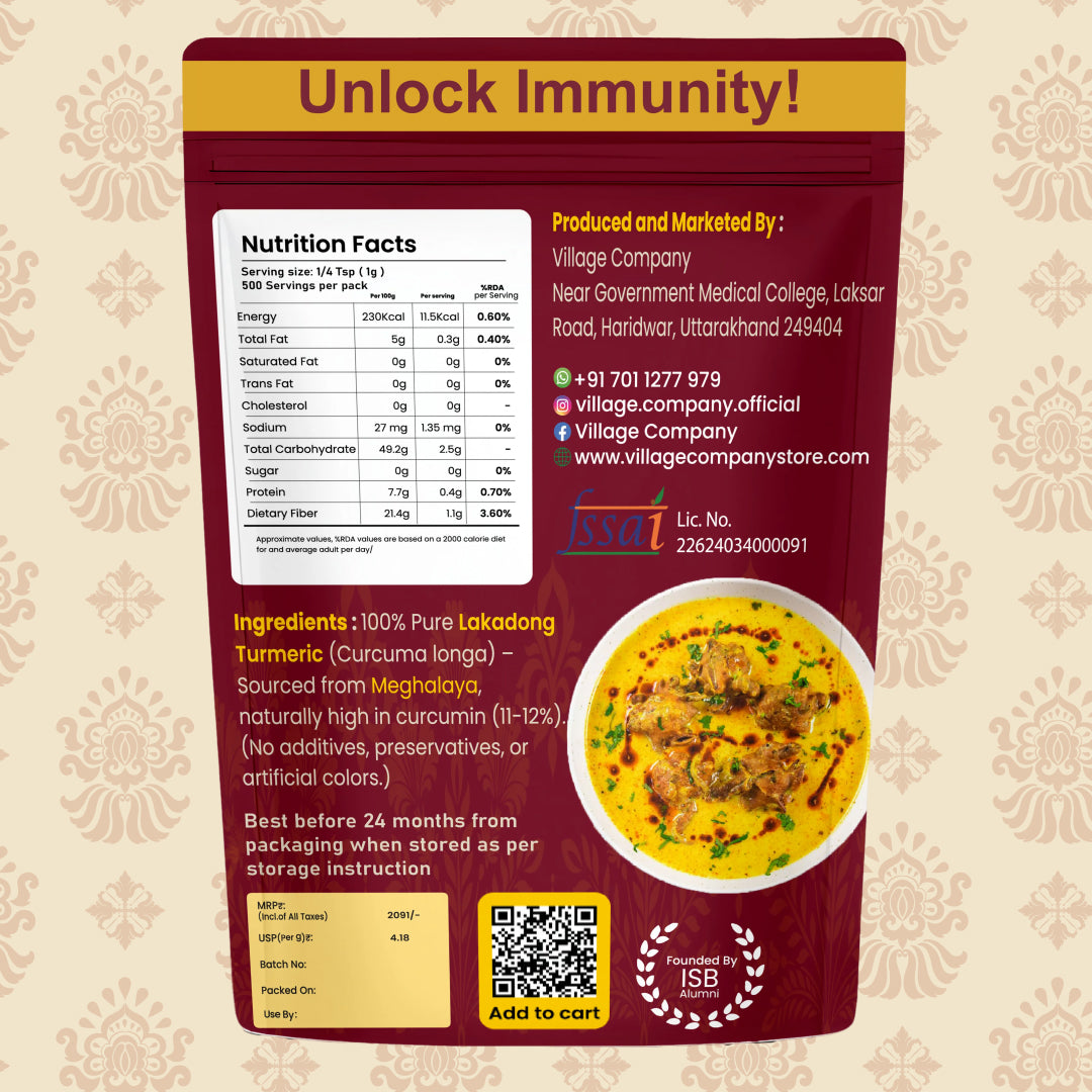 Lakadong Haldi – Authentic Meghalaya Turmeric Powder