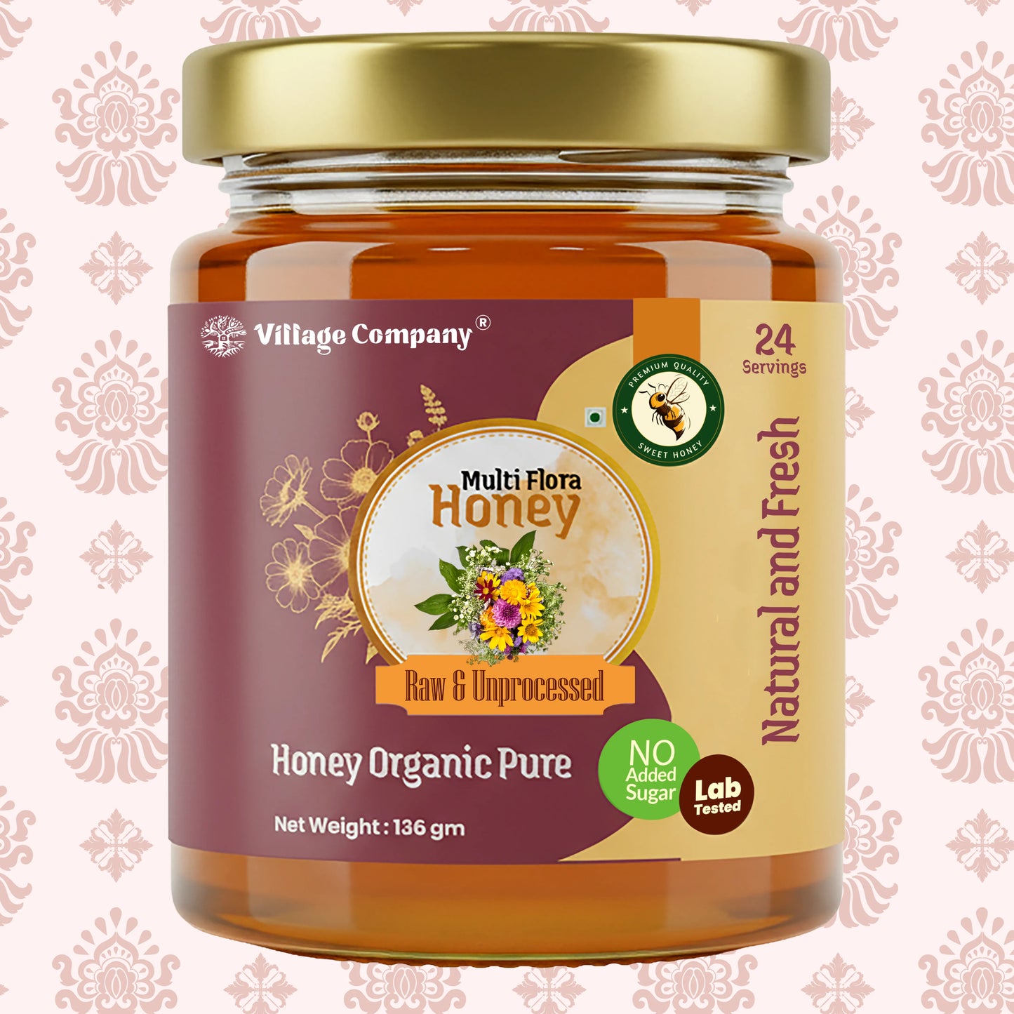 Village Company Organic Multiflora Honey