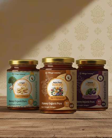 Raw Organic Flower Blossom Honey