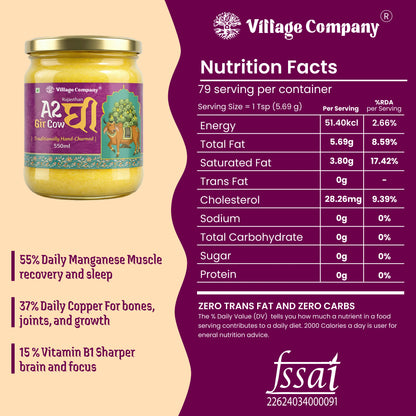 A2 Gir Cow Bilona Ghee from Villages of Rajasthan
