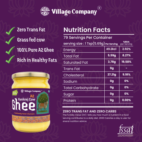 A2 Bilona Kankrej Cow Bilona Ghee from Villages of Rajasthan