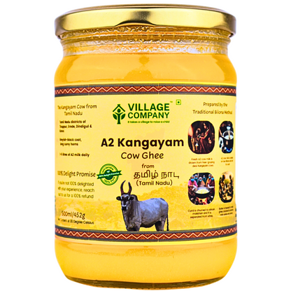 A2 Kangayam Cow Bilona Ghee from Villages of Tamil Nadu