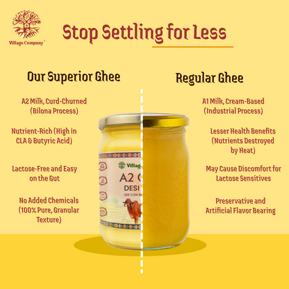 A2 Gir Cow Bilona Ghee from Villages of Gujarat