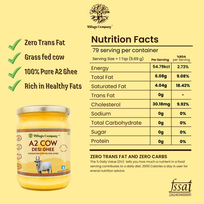 A2 Bilona Kangayam Cow Bilona Ghee from Villages of Tamil Nadu