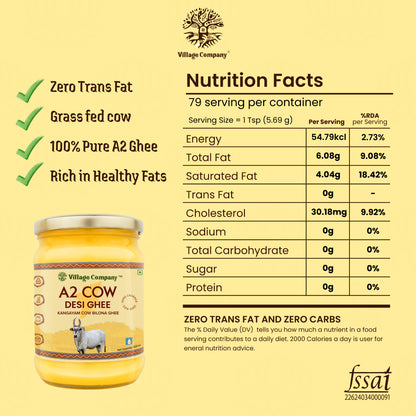 A2 Bilona Kangayam Cow Bilona Ghee from Villages of Tamil Nadu