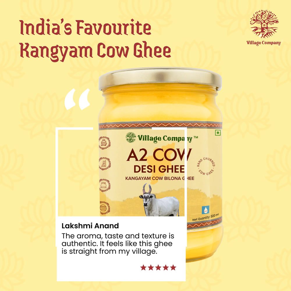 A2 Bilona Kangayam Cow Bilona Ghee from Villages of Tamil Nadu
