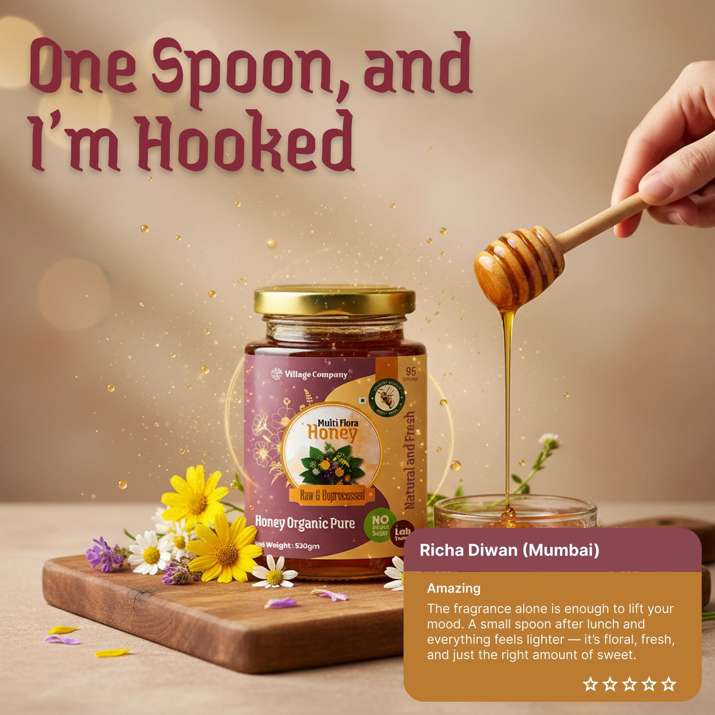 Village Company Organic Multiflora Honey