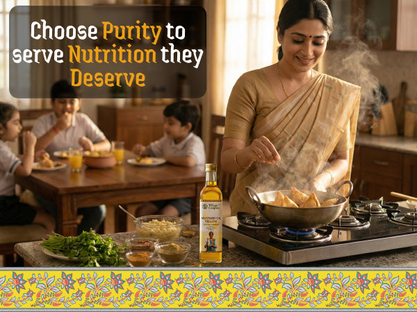 Unrefined Wood-Pressed Yellow Mustard Oil | Cold-Pressed | Glass Bottle | High Pungency | Nothing Added or Extracted |