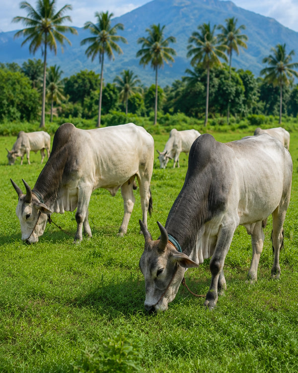 Free-Grazing Kangayam Cows