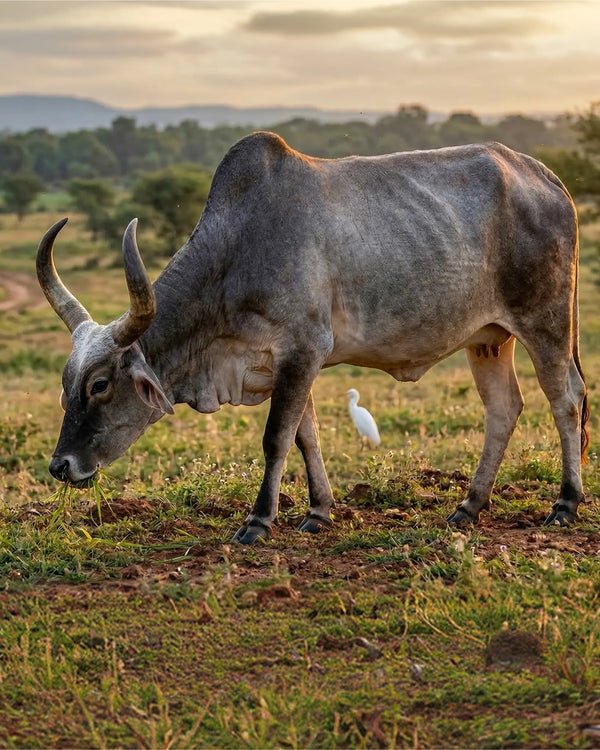 Free-Grazing Kankrej Cows