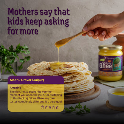 A2 Bilona Kankrej Cow Bilona Ghee from Villages of Rajasthan