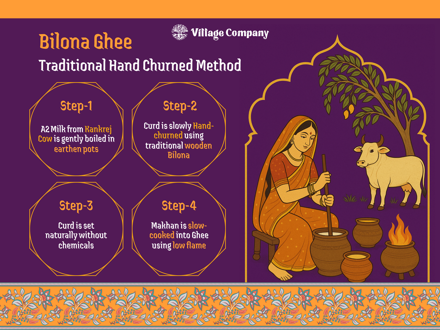 A2 Bilona Kankrej Cow Bilona Ghee from Villages of Rajasthan