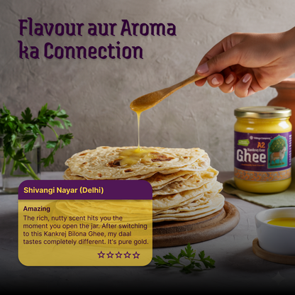 A2 Bilona Kankrej Cow Bilona Ghee from Villages of Rajasthan