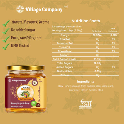 Village Company Organic Multiflora Honey