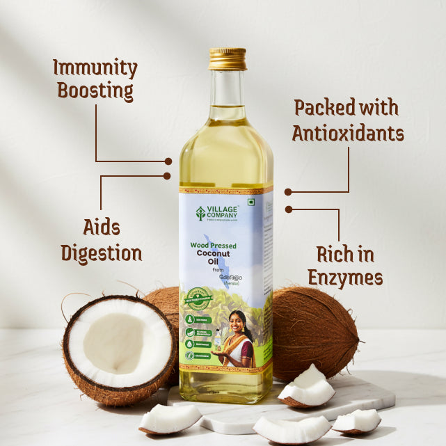 Extra Virgin Coconut Oil from Kerala | Glass Bottle