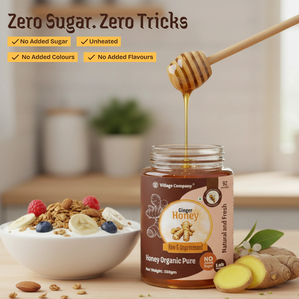 Ginger Blossom Raw Organic Honey