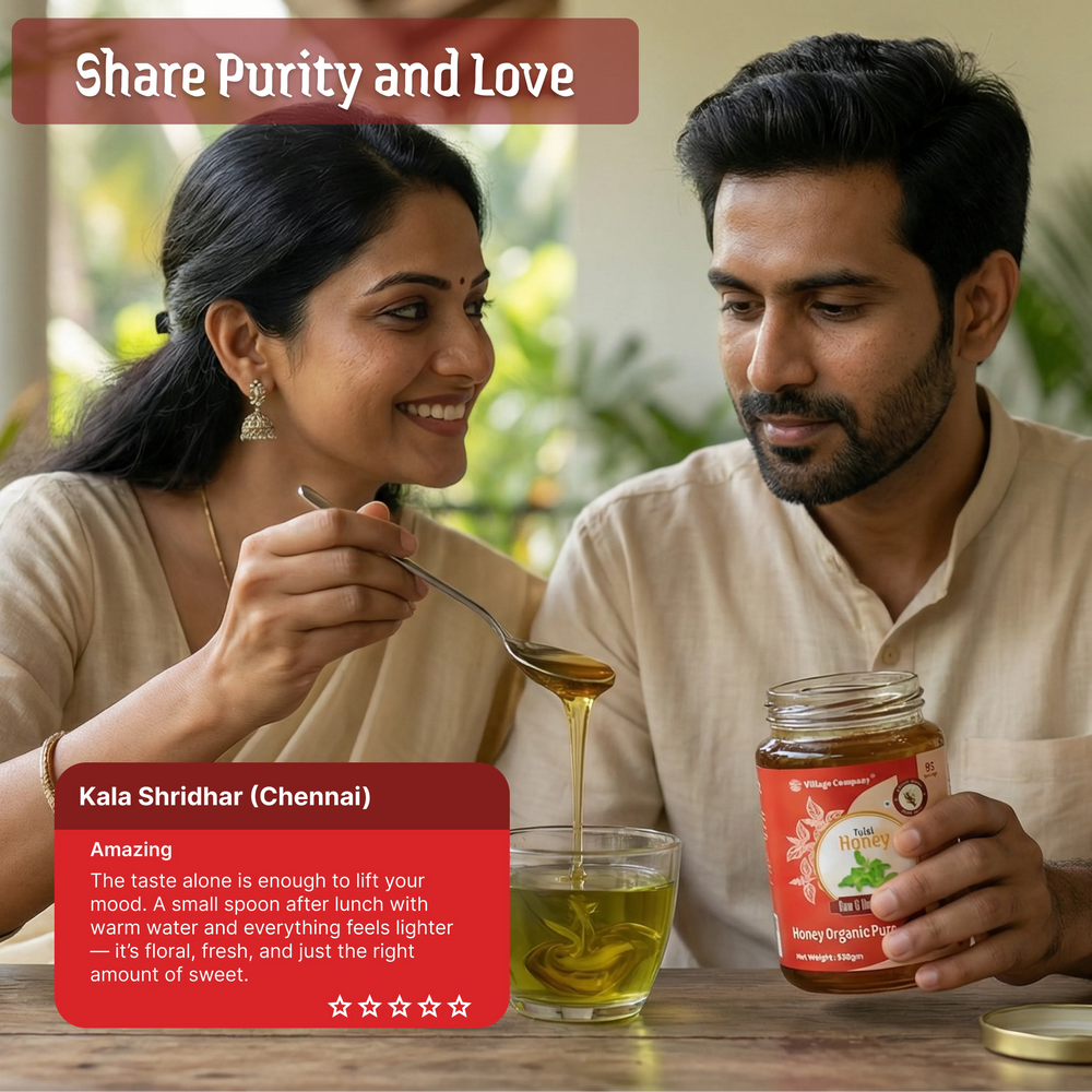 Tulsi Blossom Raw Organic Honey