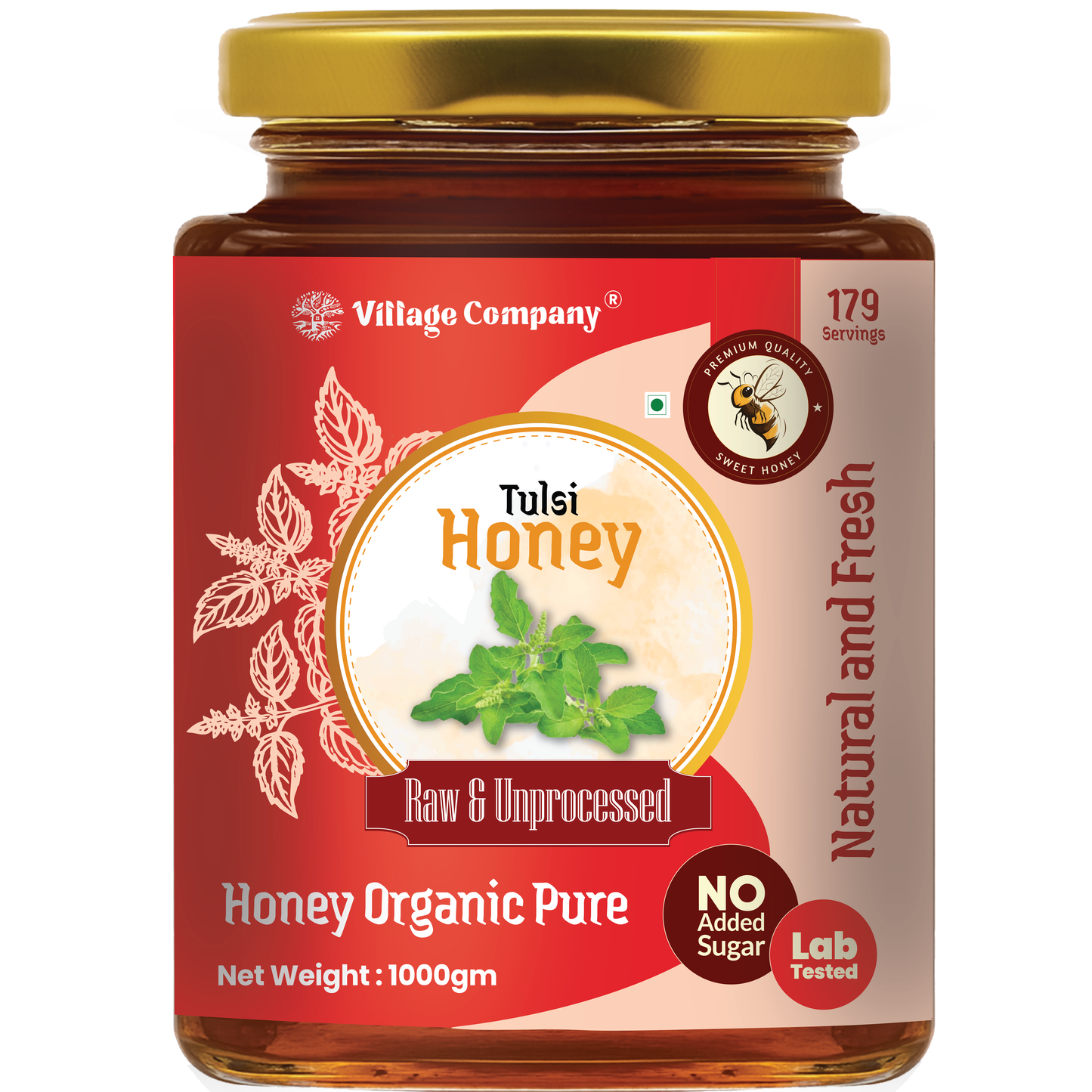 Tulsi Blossom Raw Organic Honey