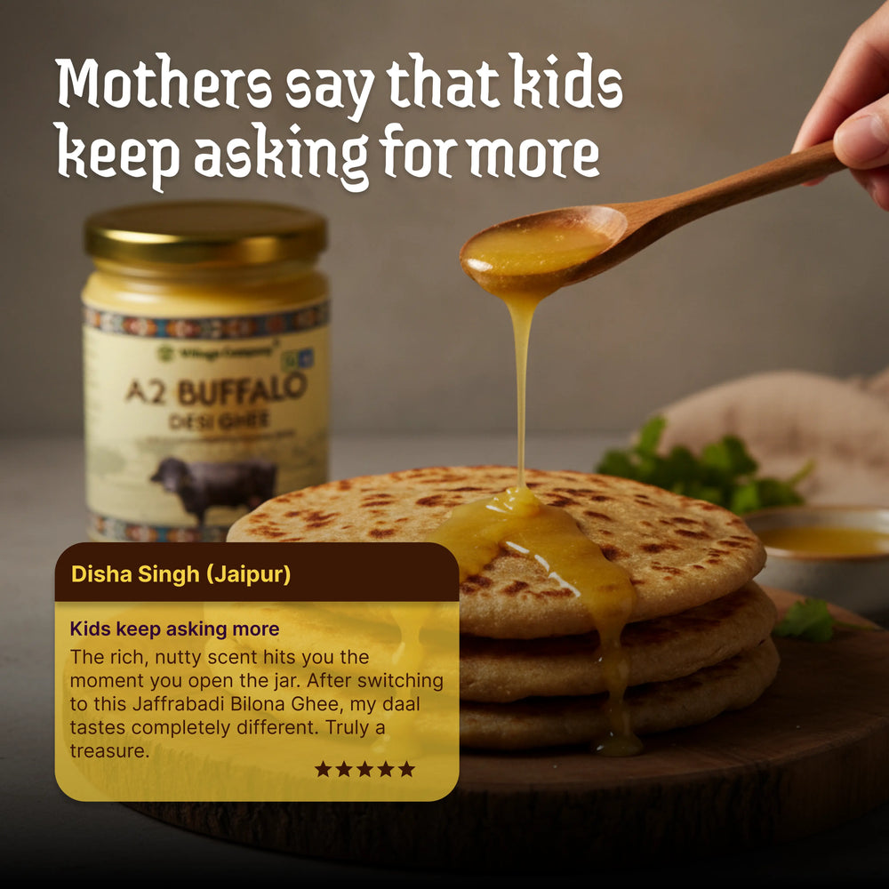A2 Bilona Jaffarabadi Buffalo Ghee from Villages of Gujarat