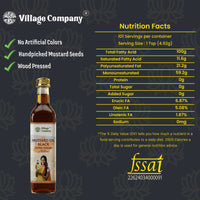 Unrefined Wood-Pressed Black Mustard Oil | Cold-Pressed | Glass Bottle | Highest Pungency | Nothing Added or Extracted |