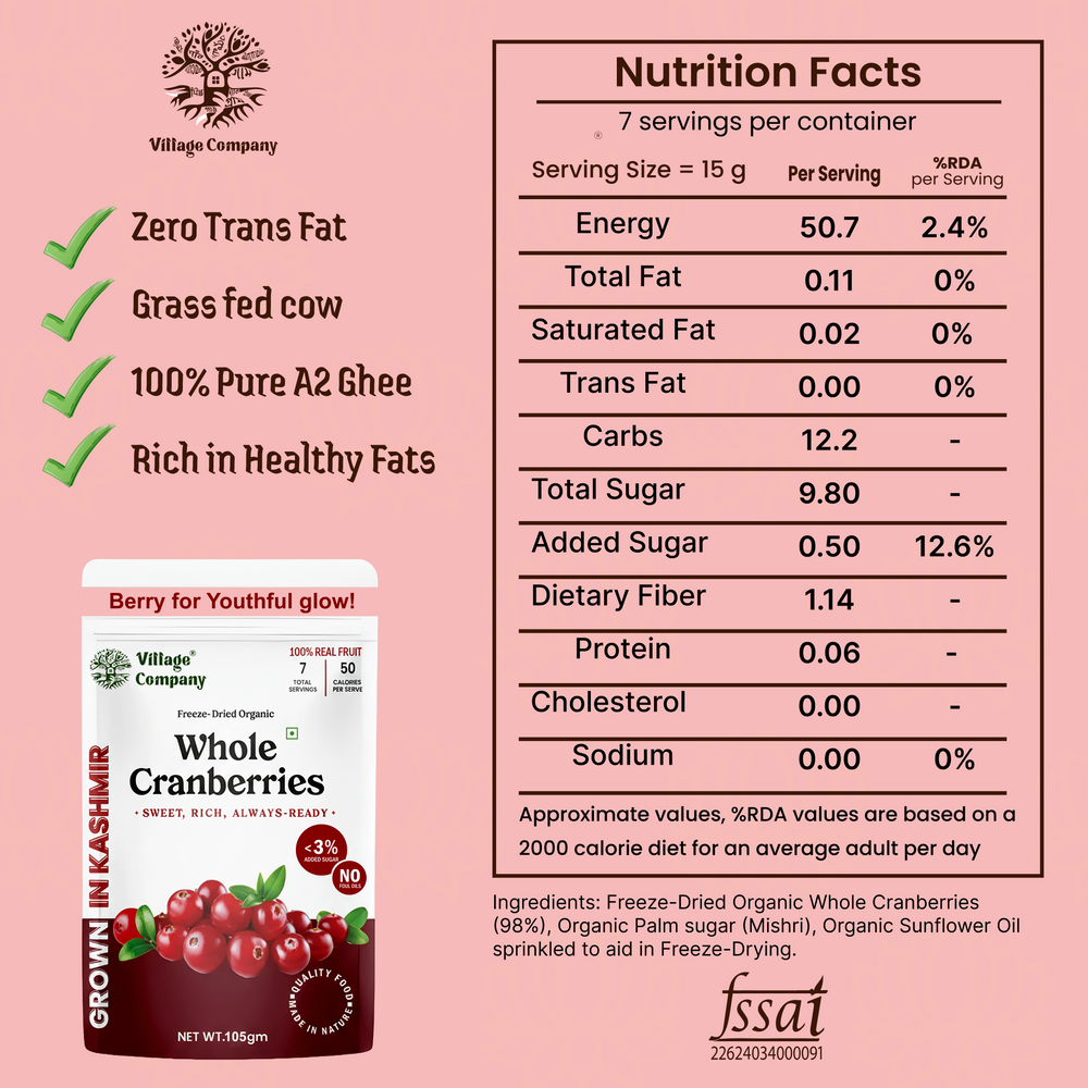 Village Company Whole Cranberries