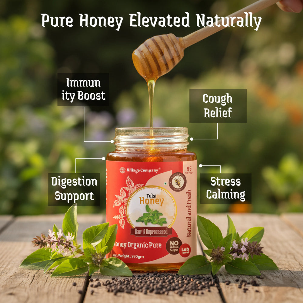 Tulsi Blossom Raw Organic Honey