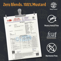 Unrefined Wood-Pressed Black Mustard Oil | Cold-Pressed | Glass Bottle | Highest Pungency | Nothing Added or Extracted |
