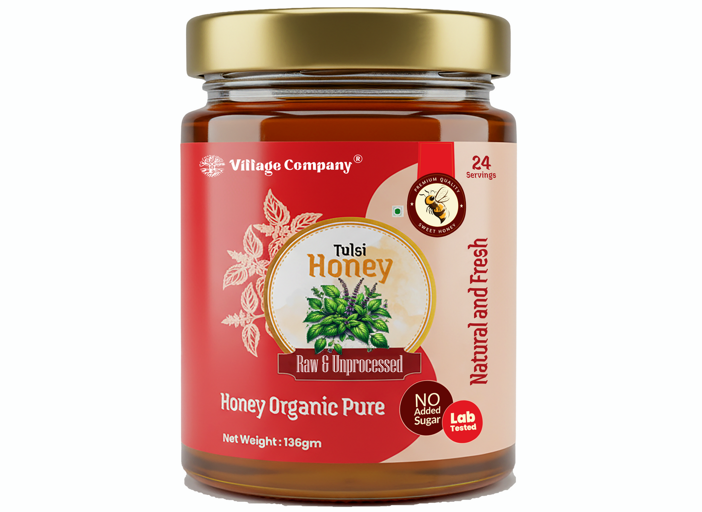 Tulsi Blossom Raw Organic Honey